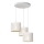 Candelabro suspenso LOFT SHADE 3xE27/60W/230V branco/dourado