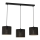 Candelabro suspenso LOFT SHADE 3xE27/60W/230V preto/dourado