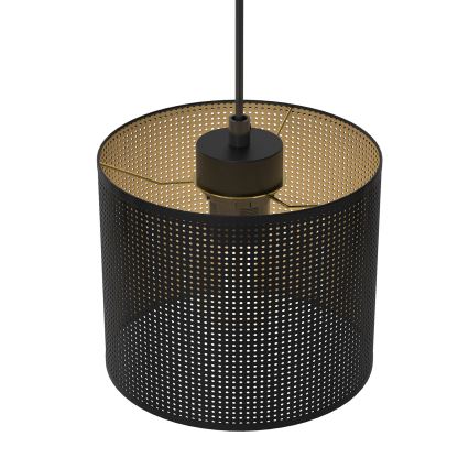 Candelabro suspenso LOFT SHADE 3xE27/60W/230V preto/dourado