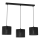 Candelabro suspenso LOFT SHADE 3xE27/60W/230V preto