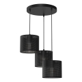 Candelabro suspenso LOFT SHADE 3xE27/60W/230V preto