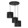 Candelabro suspenso LOFT SHADE 3xE27/60W/230V preto