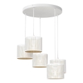 Candelabro suspenso LOFT SHADE 5xE27/60W/230V branco/dourado