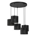 Candelabro suspenso LOFT SHADE 5xE27/60W/230V preto