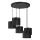 Candelabro suspenso LOFT SHADE 5xE27/60W/230V preto