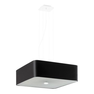 Candelabro suspenso LOKKO 5xE27/60W/230V 45 cm preto