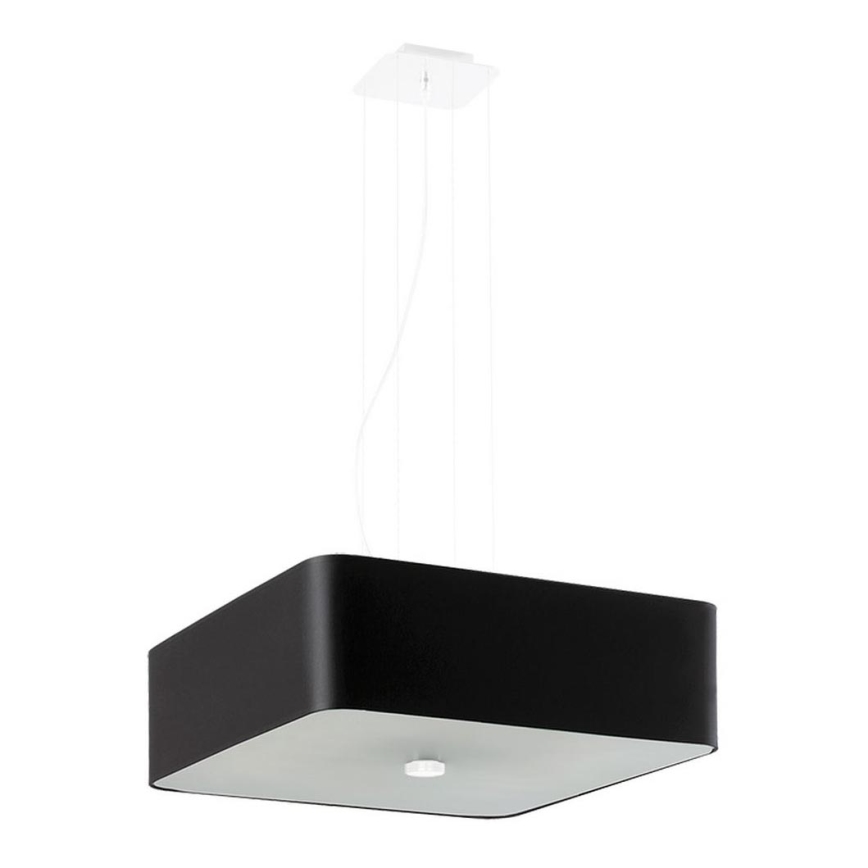 Candelabro suspenso LOKKO 5xE27/60W/230V 45 cm preto