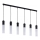 Candelabro suspenso LOOK GRAPHITE 6xGU10/10W/230V