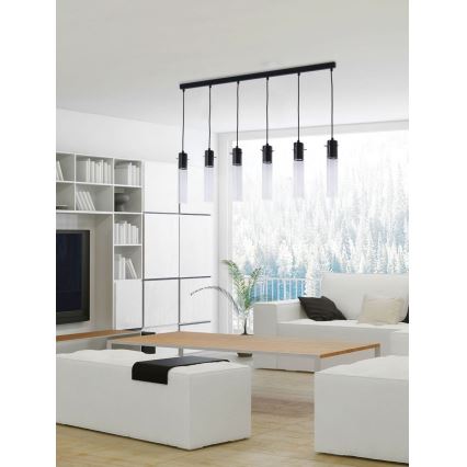 Candelabro suspenso LOOK GRAPHITE 6xGU10/10W/230V