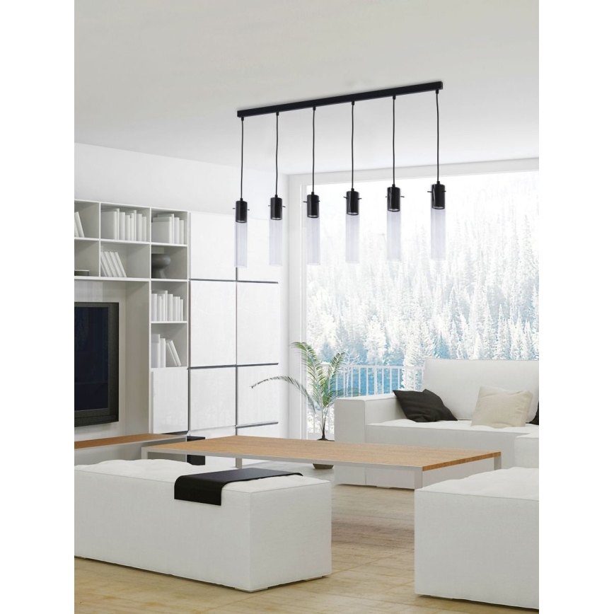 Candelabro suspenso LOOK GRAPHITE 6xGU10/10W/230V