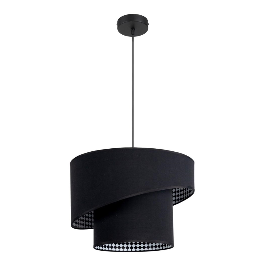 Candelabro suspenso LORI 1×E27/60W/230V Preto