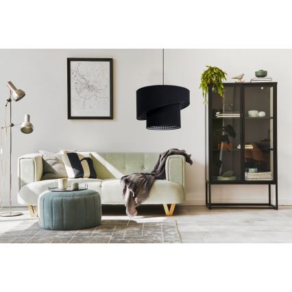Candelabro suspenso LORI 1×E27/60W/230V Preto