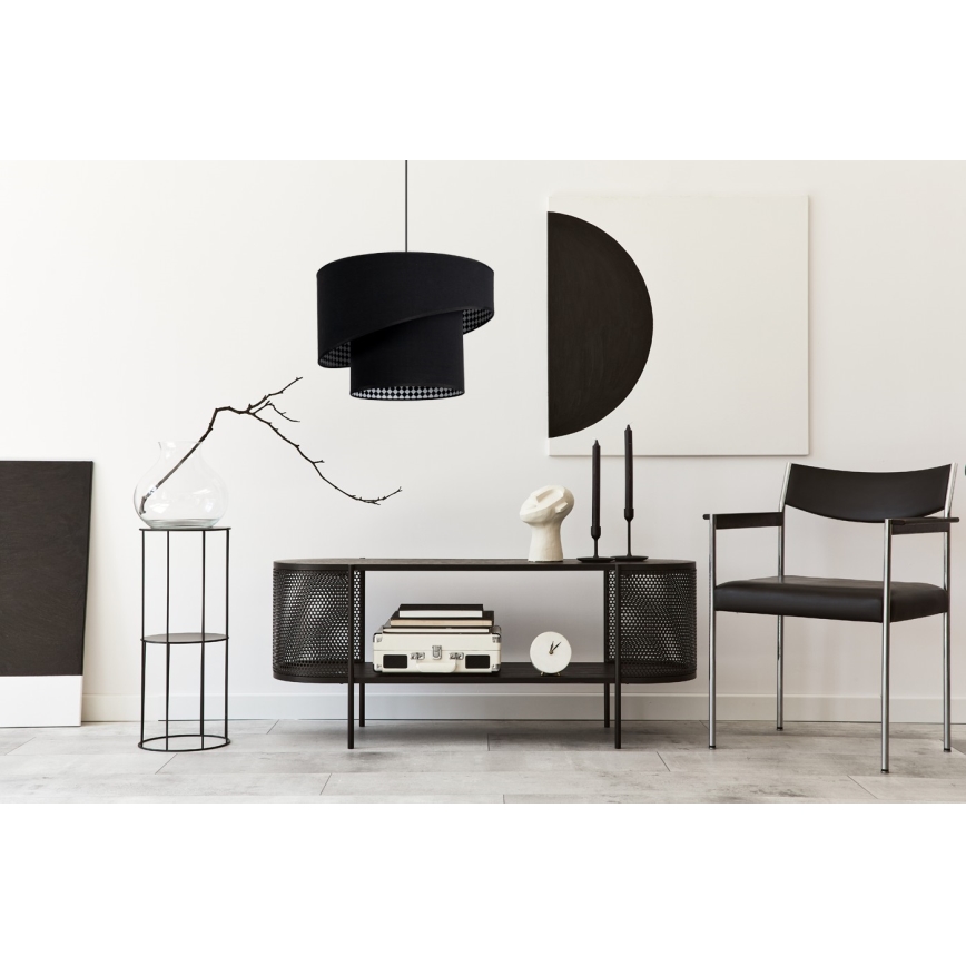 Candelabro suspenso LORI 1×E27/60W/230V Preto