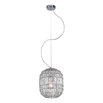 Candelabro suspenso LUCIA 1xE27/40W/230V diâmetro 23 cm
