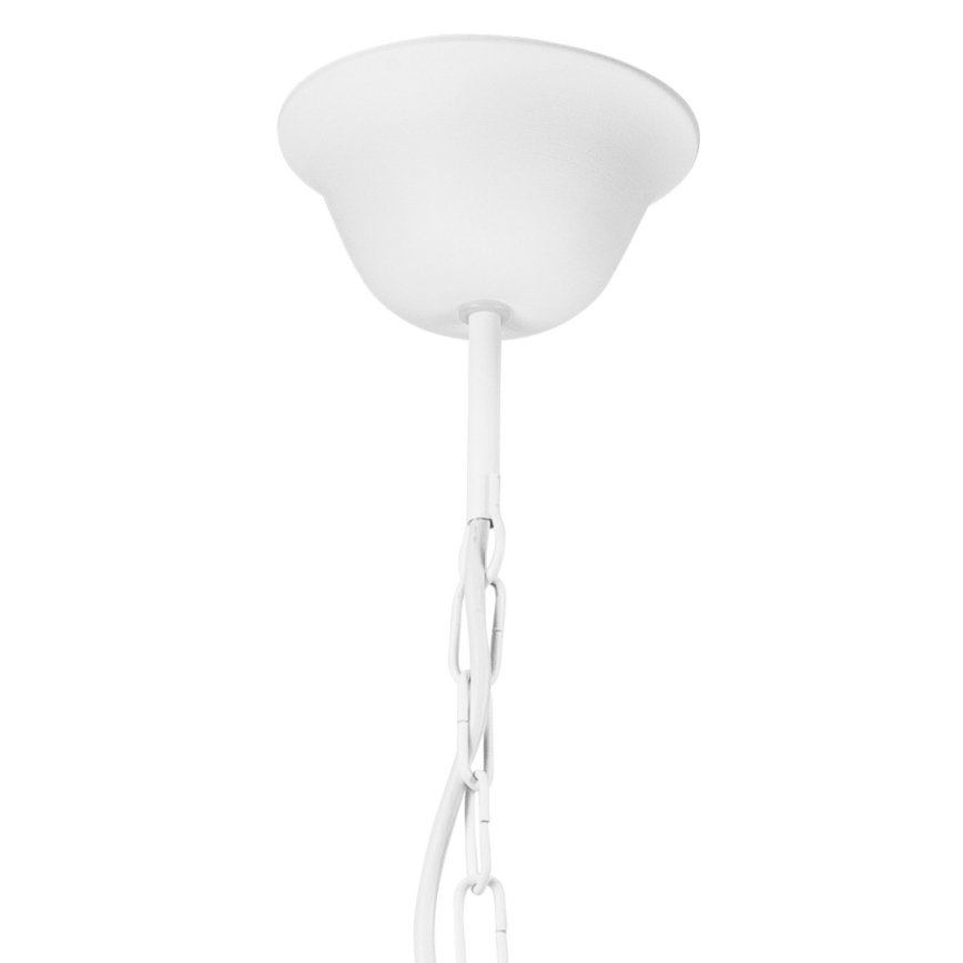 Candelabro suspenso LUCY 3xE14/60W/230V branco