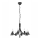 Candelabro suspenso LUCY 8xE14/60W/230V preto