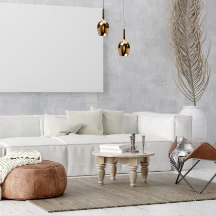 Candelabro suspenso LUGANO 1xE14/40W/230V dourado