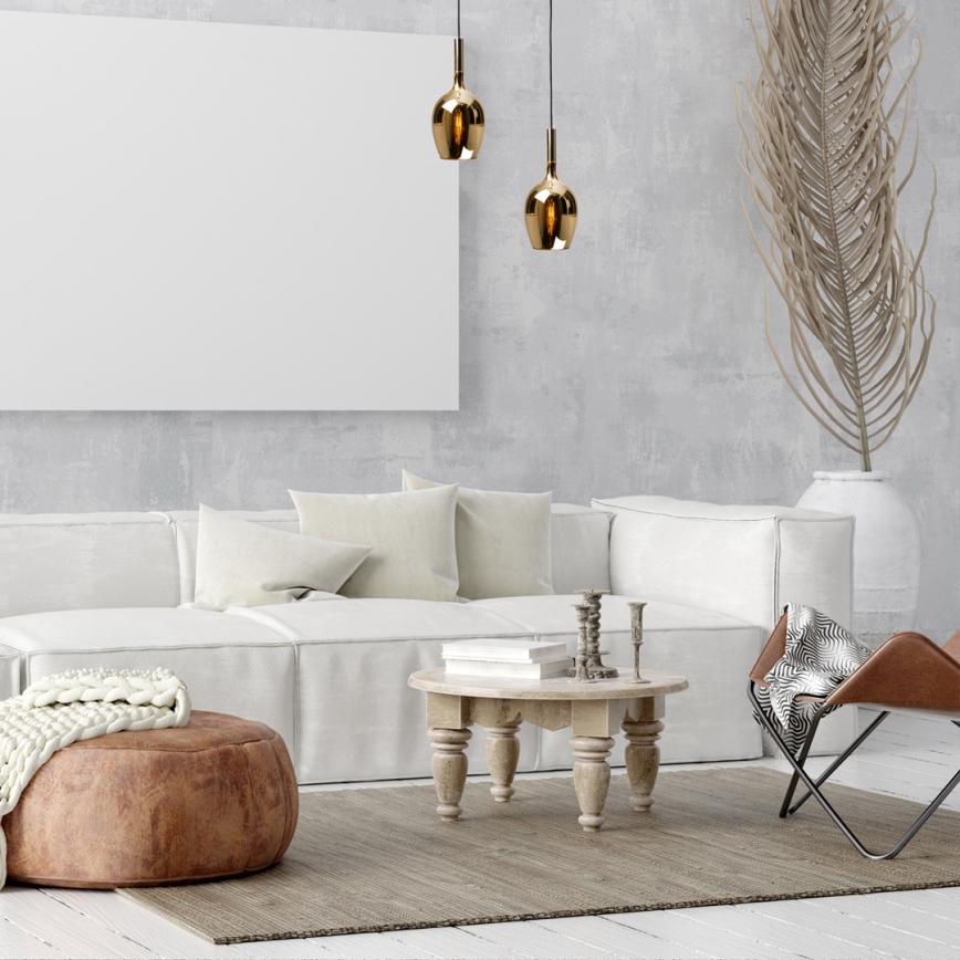Candelabro suspenso LUGANO 1xE14/40W/230V dourado