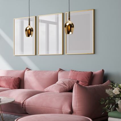 Candelabro suspenso LUGANO 1xE14/40W/230V dourado