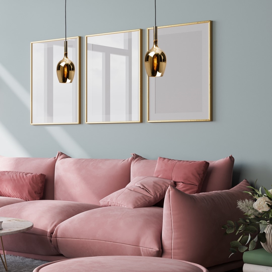 Candelabro suspenso LUGANO 1xE14/40W/230V dourado