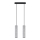 Candelabro suspenso LUVO 2xGU10/40W/230V betão/preto
