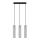 Candelabro suspenso LUVO 3xGU10/40W/230V betão/preto
