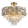Candelabro suspenso LUXURIA 9xE14/40W/230V dourada