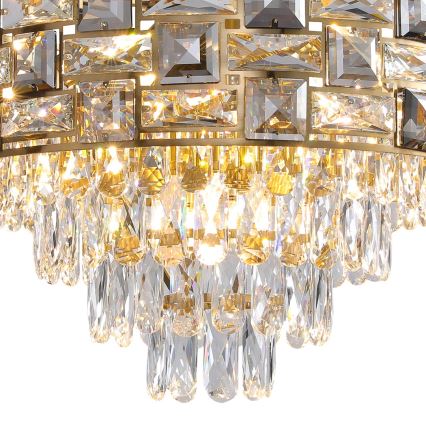 Candelabro suspenso LUXURIA 9xE14/40W/230V dourada