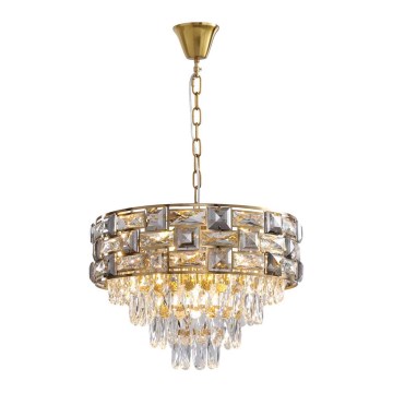 Candelabro suspenso LUXURIA 9xE14/40W/230V dourada