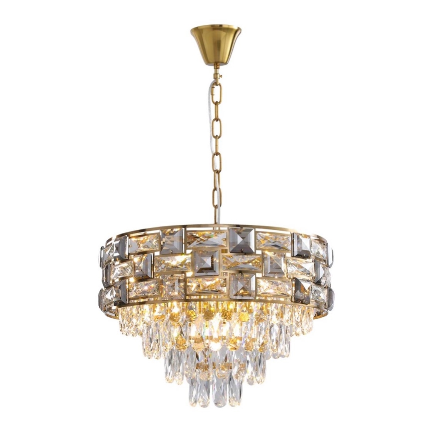 Candelabro suspenso LUXURIA 9xE14/40W/230V dourada