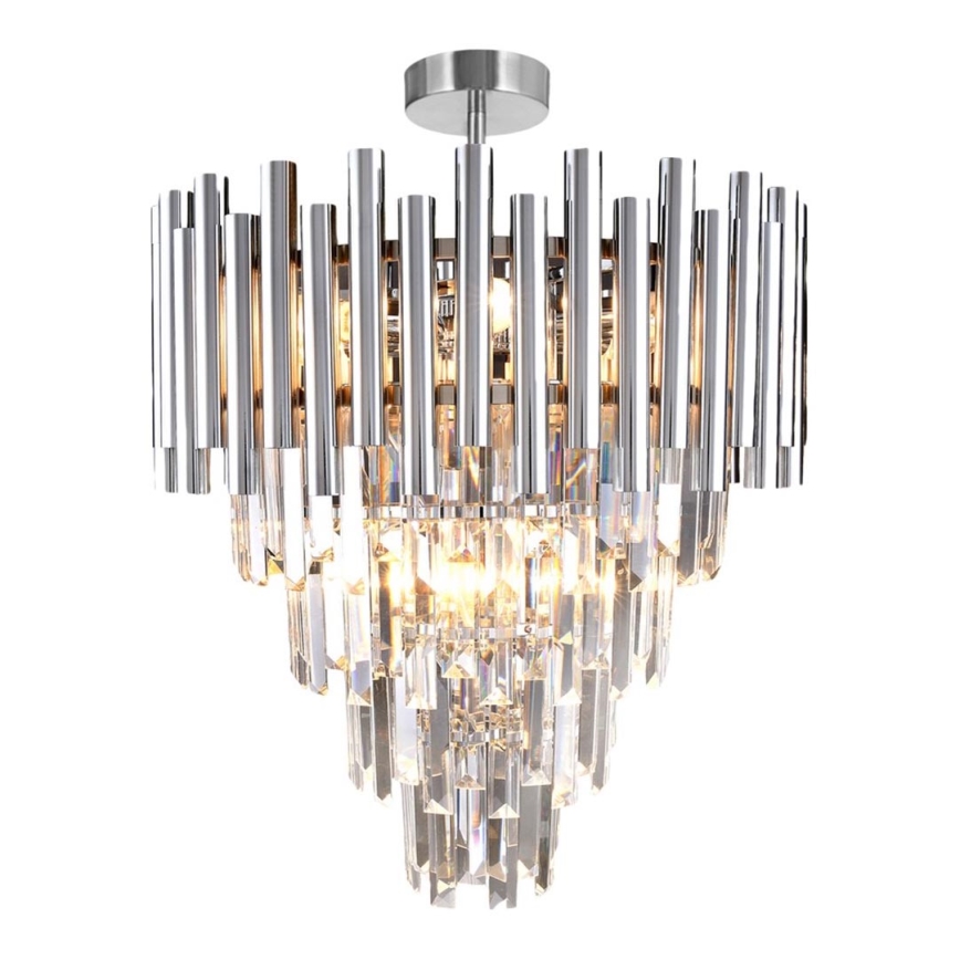 Candelabro suspenso MADISON 9xE14/40W/230V cromado mate