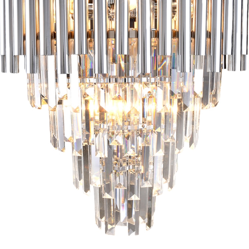 Candelabro suspenso MADISON 9xE14/40W/230V cromado mate