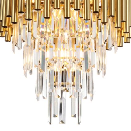 Candelabro suspenso MADISON 9xE14/40W/230V dourada