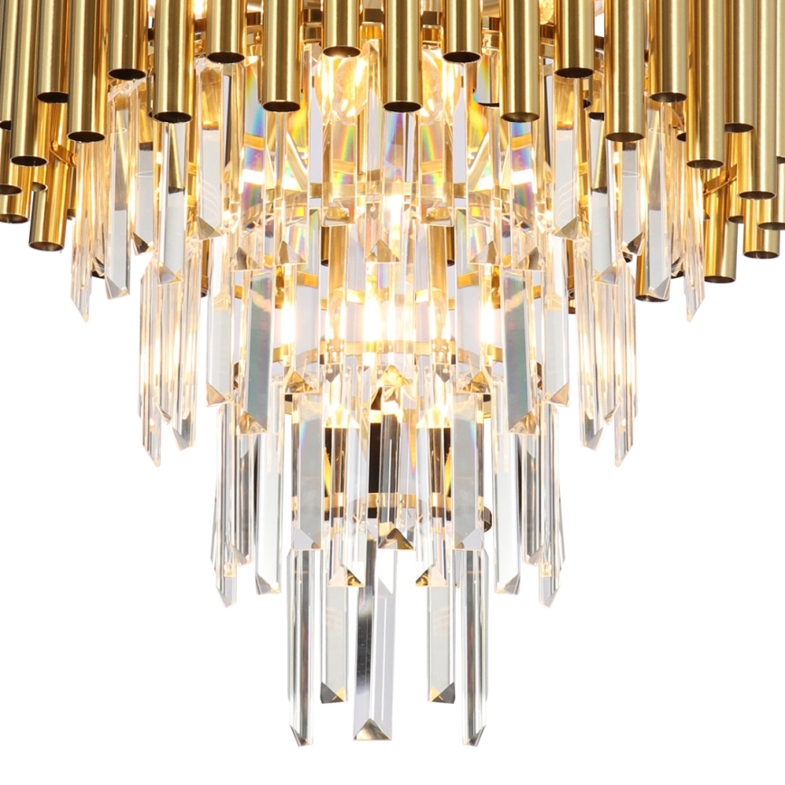 Candelabro suspenso MADISON 9xE14/40W/230V dourada