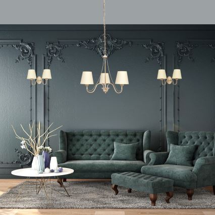 Candelabro suspenso MALBO 3xE27/15W/230V bege