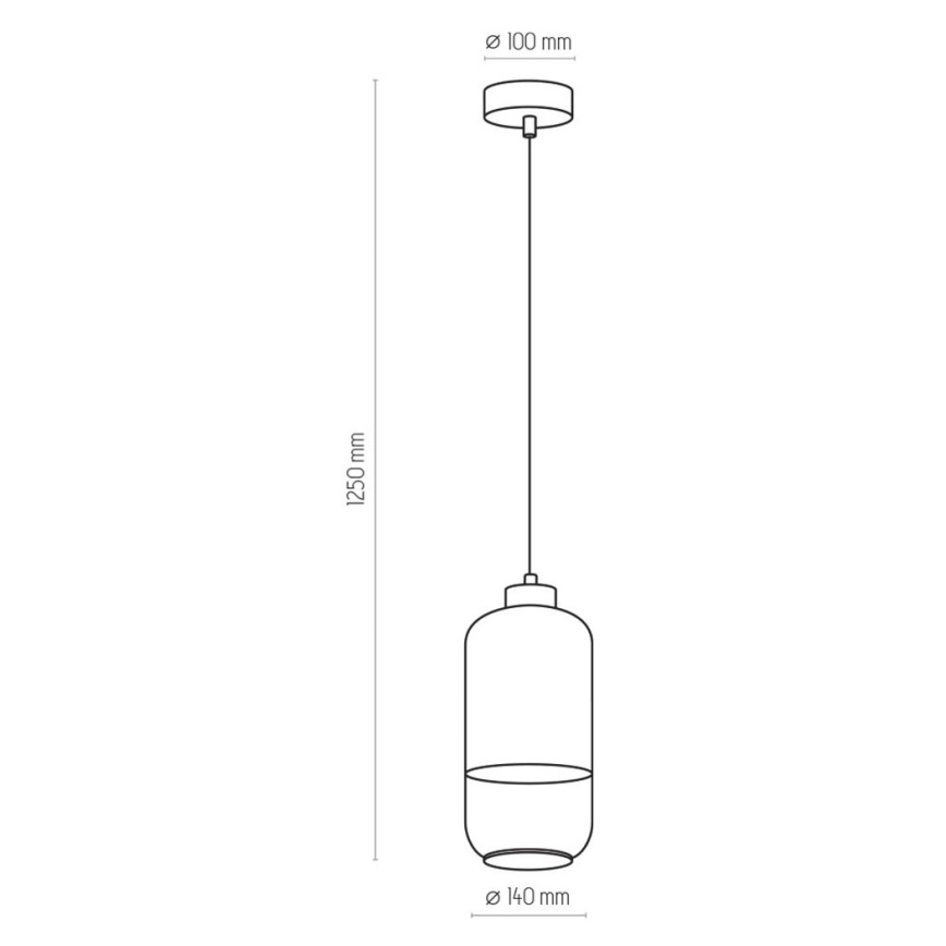 Candelabro suspenso MARCO 1xE27/60W/230V branco