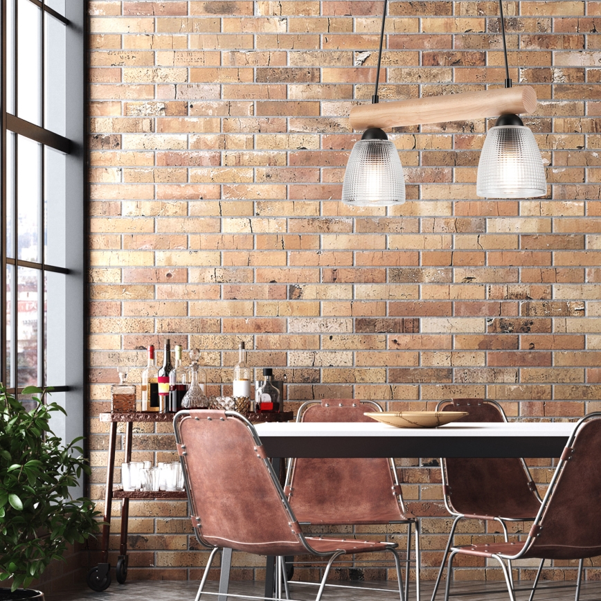 Candelabro suspenso MARGIT 2xE27/60W/230V faia