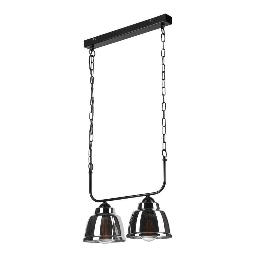 Candelabro suspenso MARIO 2xE27/60W/230V cromado