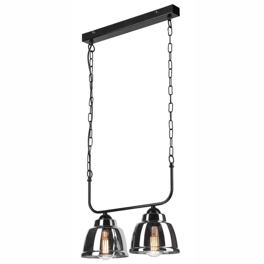 Candelabro suspenso MARIO 2xE27/60W/230V cromado