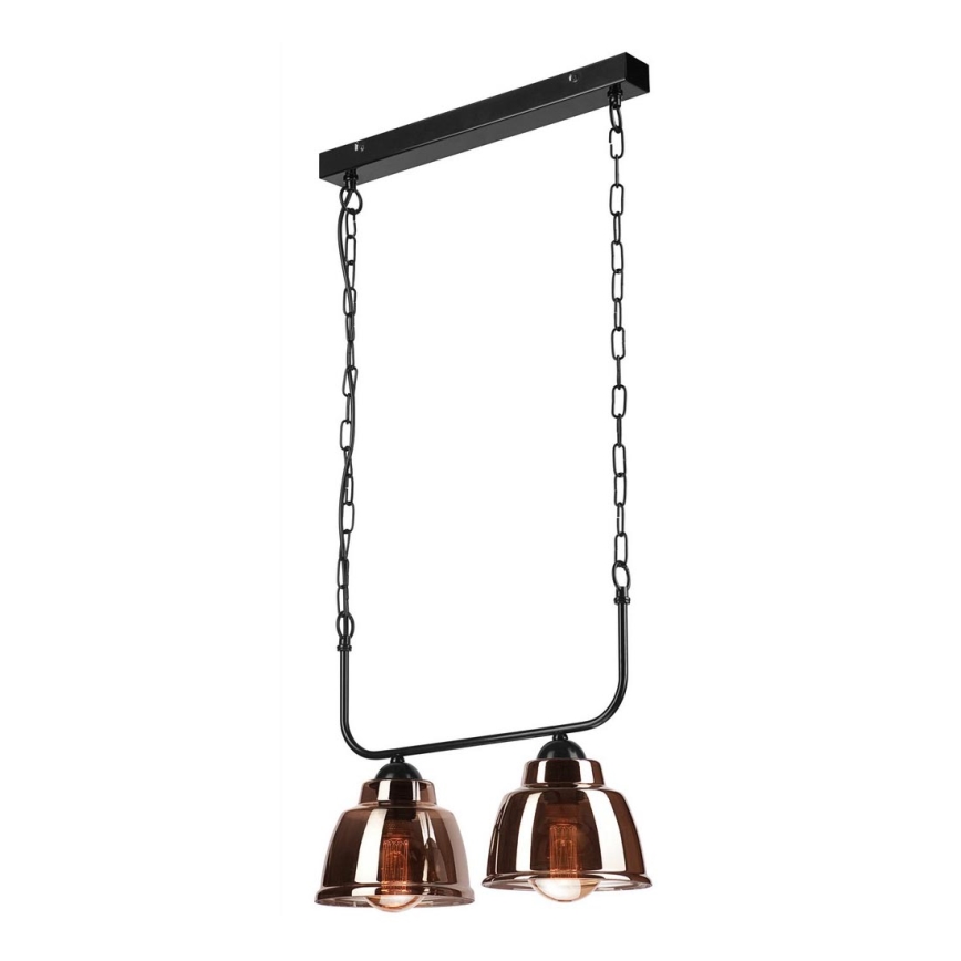 Candelabro suspenso MARIO 2xE27/60W/230V latão