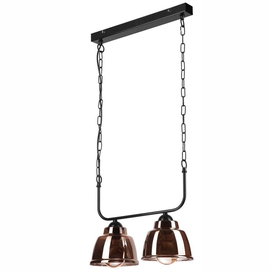 Candelabro suspenso MARIO 2xE27/60W/230V latão