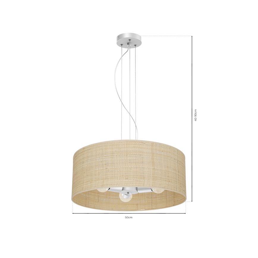 Candelabro suspenso MARSHALL 3xE27/60W/230V