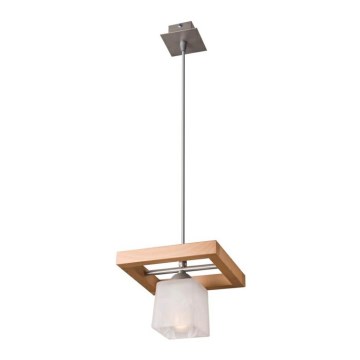 Candelabro suspenso MARTYNA 1xE14/40W/230V castanho/faia