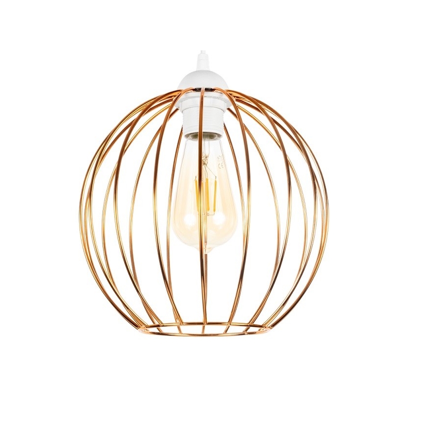 Candelabro suspenso MATT 1xE27/60W/230V branco/cobre