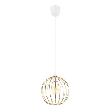 Candelabro suspenso MATT 1xE27/60W/230V branco/dourado