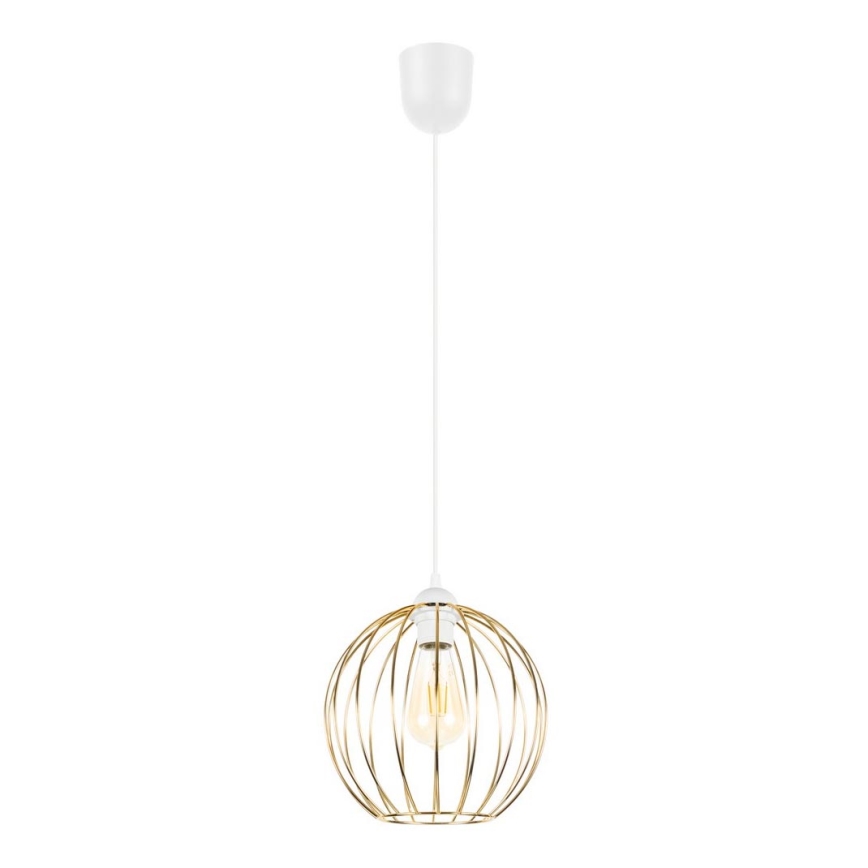 Candelabro suspenso MATT 1xE27/60W/230V branco/dourado