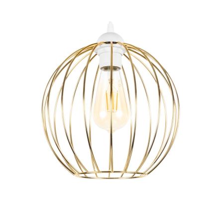 Candelabro suspenso MATT 1xE27/60W/230V branco/dourado