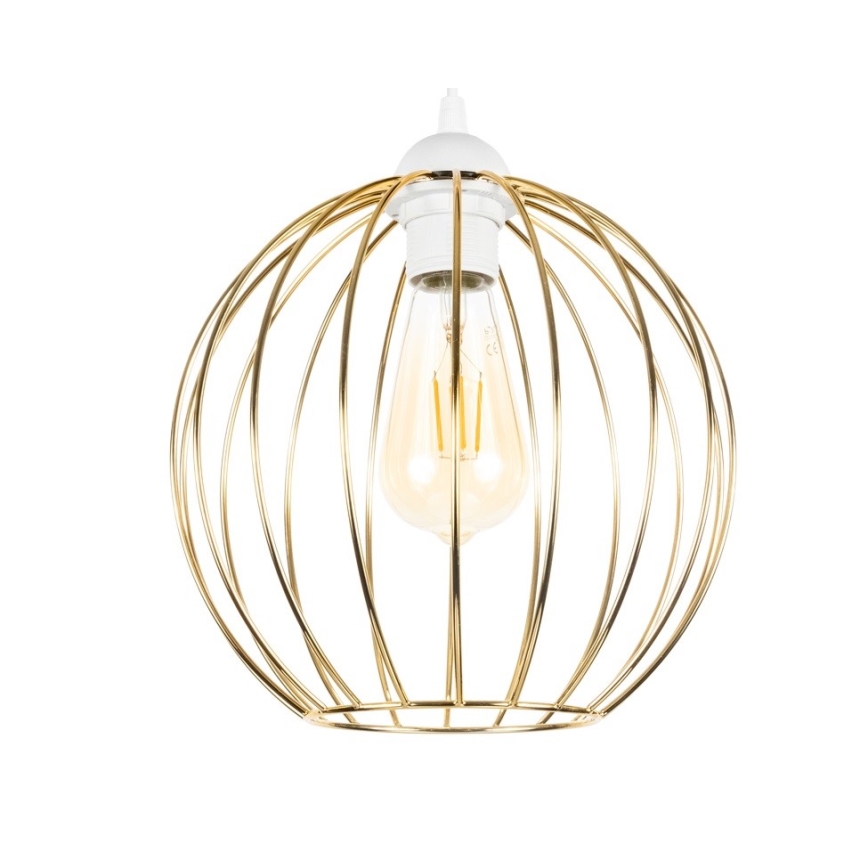 Candelabro suspenso MATT 1xE27/60W/230V branco/dourado
