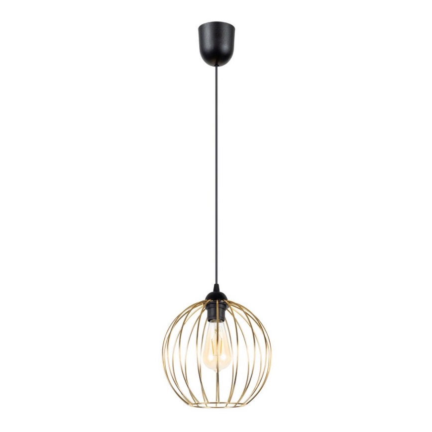 Candelabro suspenso MATT 1xE27/60W/230V preto/dourado