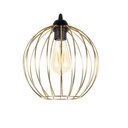 Candelabro suspenso MATT 1xE27/60W/230V preto/dourado
